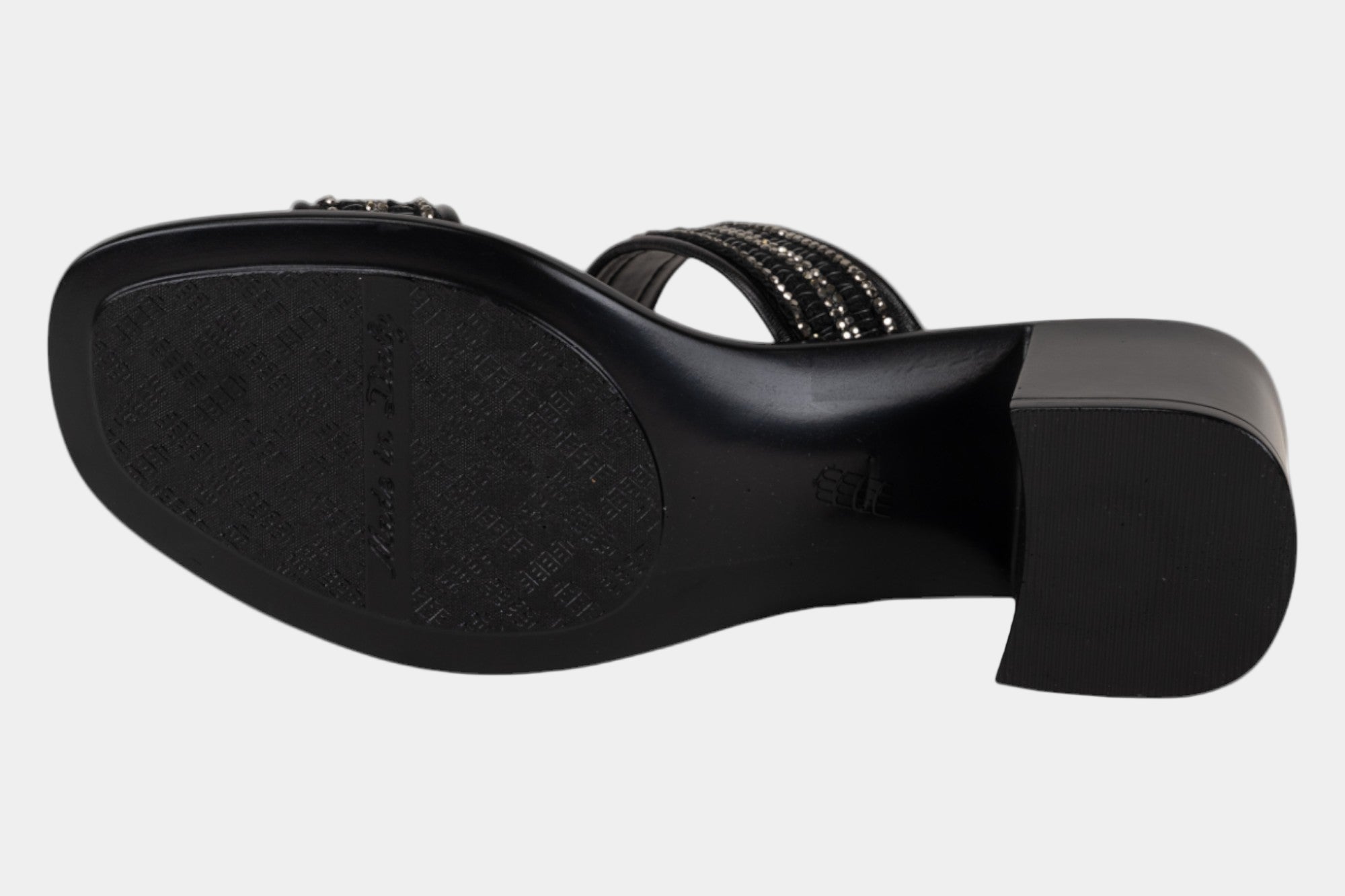 Black sandal heel