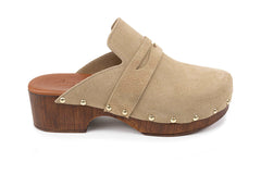 Bianca - Italian Clog Leather - Italian Shoemakers