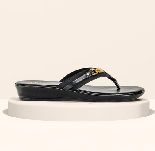 Italian shoemakers black sandals cheap