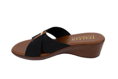 Italian Shoemakers Kalani - Elastic Crisscross Strap Sandal