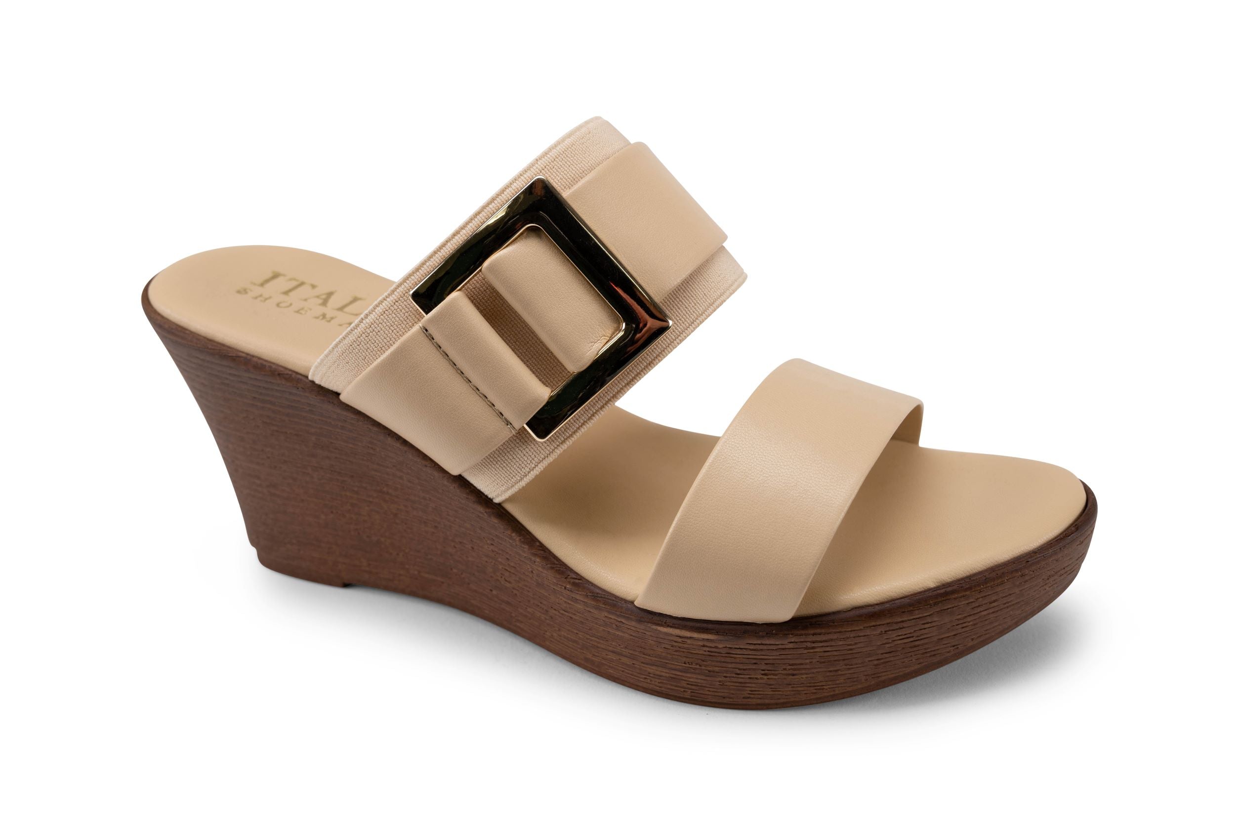 Taelor  Multi Strap Wedge Sandal  Italian Shoemakers
