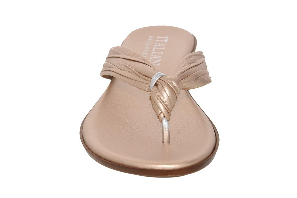 Aleena Women s Metallic Sandal Made in Italy Italian Shoemakers