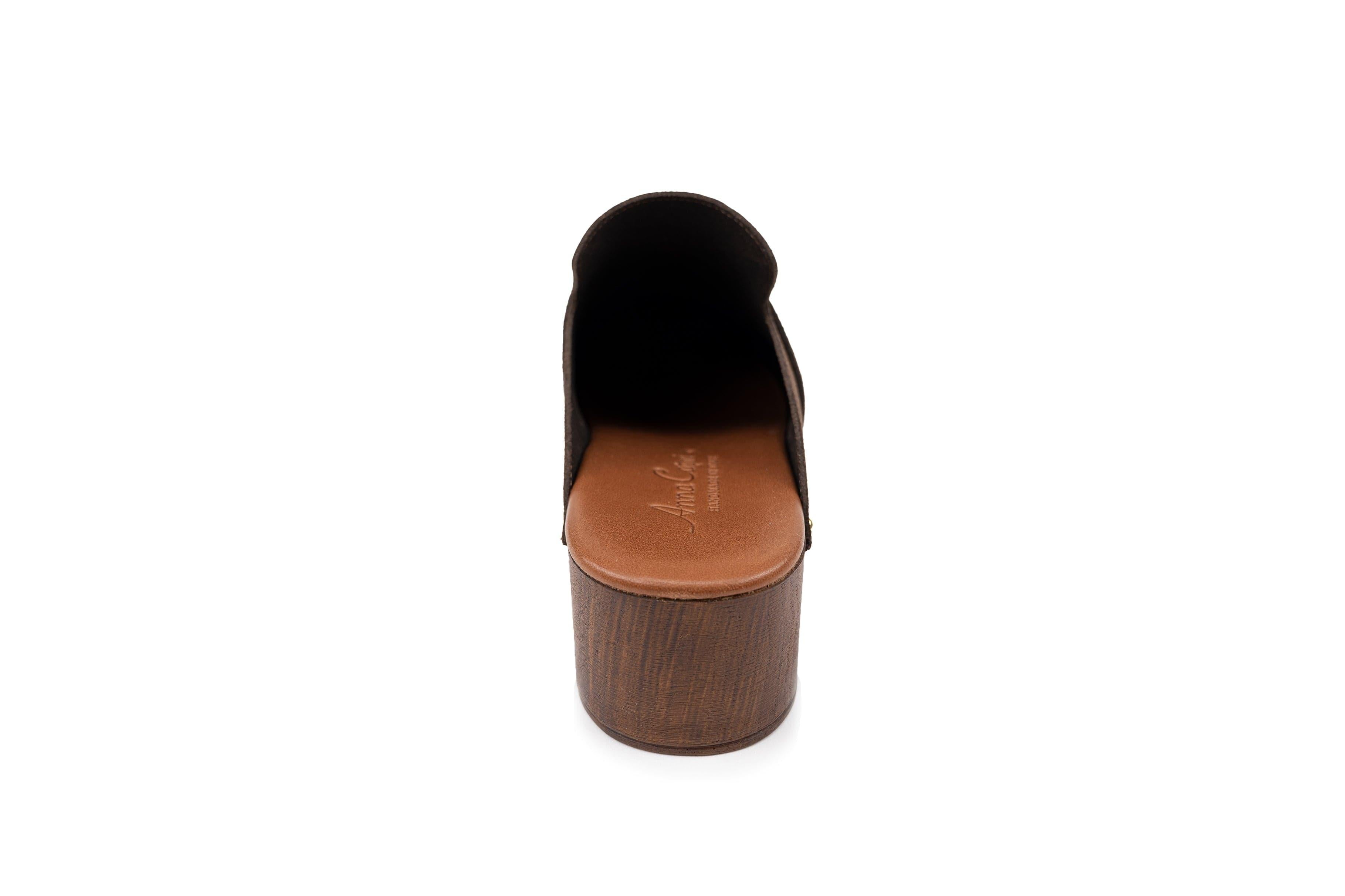 Bianca - Italian Clog Leather - Italian Shoemakers